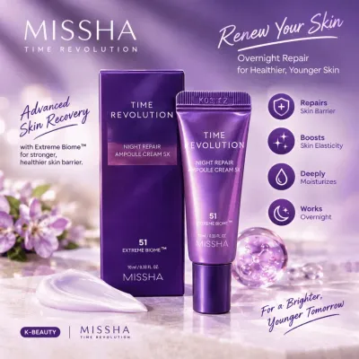 Missha Time Revolution Night Repair Ampoule Cream 5x - 10ml